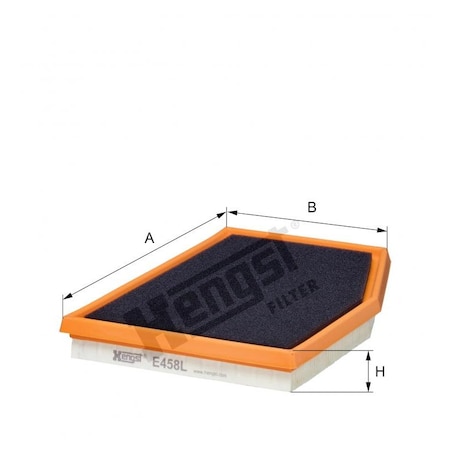 Hengst Air Filter, E458L E458L